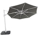 Solstice cantilever umbrella, 350cm Octagonal, White frame, Granite canopy