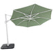 Solstice cantilever umbrella, 350cm Octagonal, White frame, Sage canopy
