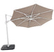 Solstice cantilever umbrella, 350cm Octagonal, White frame, Strata canopy