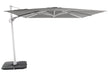 Solstice cantilever umbrella, 300cm Square, White frame, Granite canopy