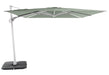 Solstice cantilever umbrella, 300cm Square, White frame, Sage canopy