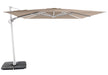 Solstice cantilever umbrella, 300cm Square, White frame, Strata canopy