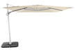 Solstice cantilever umbrella, 300cm Square, White frame, Vanilla canopy
