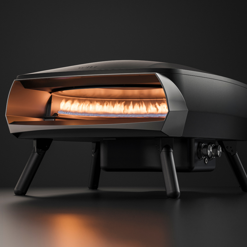 Witt Etna Rotante 16 inch gas pizza oven in Black