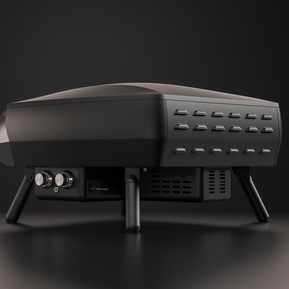 Witt Etna Rotante 16 inch gas pizza oven in Black