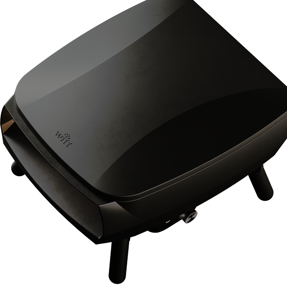 Witt Piccolo Rotante 13 inch gas pizza oven in Black