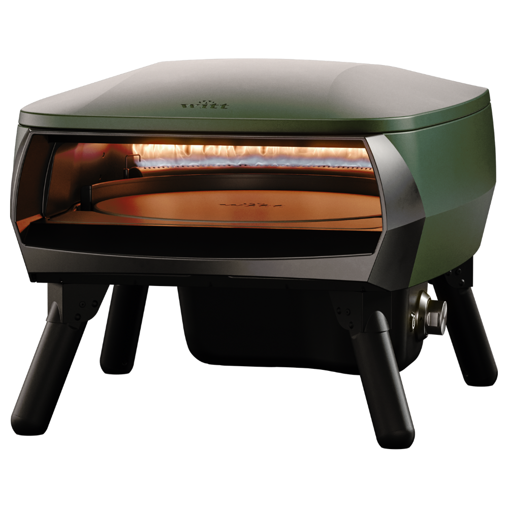 Witt Piccolo Rotante 13 inch gas pizza oven in Green