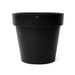 Blinde Design Classic 100 concrete planter in graphite with wide rim and tapered modern design