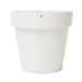 Blinde Design Classic 125 concrete planter in bone white finish with wide rim and tapered modern design