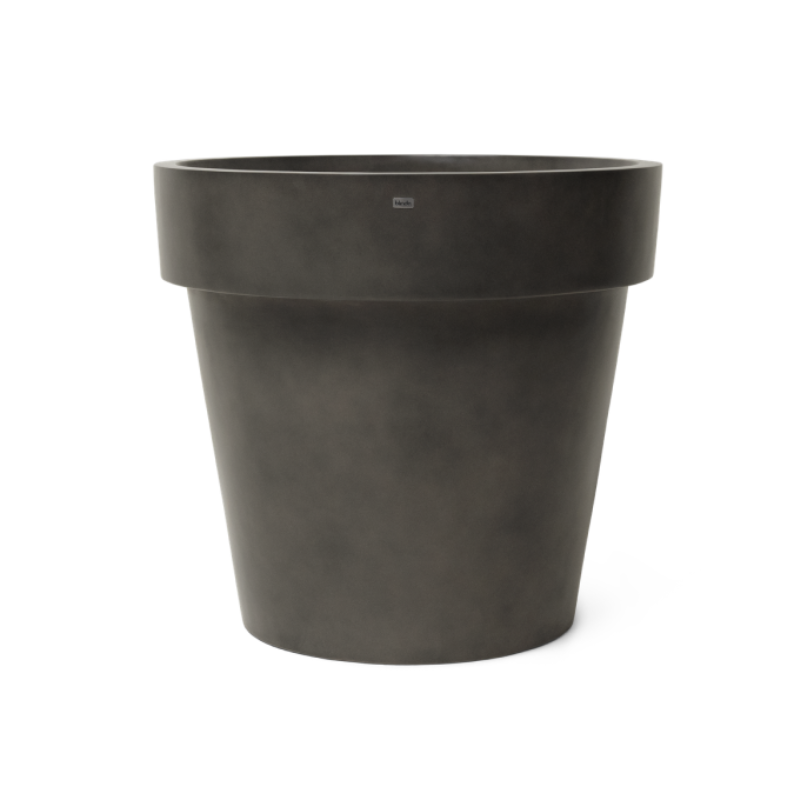 Blinde Design Classic 75 concrete planter in natural beige grey finish with wide rim