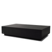 Dash 50 rectangular concrete coffee table by Blinde Design in graphite finish with clean geometric form.