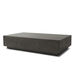Dash 50 rectangular concrete coffee table in natural finish with minimalist low-profile design.