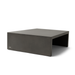 Niche 40 square concrete coffee table in natural finish with clean geometric design
