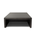 Front view of the Niche 50 concrete coffee table in natural finish with clean geometric form