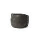 Stitch 25 round concrete planter in natural finish with grey stitched decorative detail