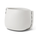 Blinde Stitch 100 concrete planter in Bone finish with grey stitched accent detail
