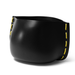 Blinde Stitch 100 concrete planter in Graphite finish with yellow stitched accent detail