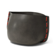 Blinde Stitch 100 concrete planter in Natural finish with red stitched accent detail