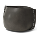 Blinde Stitch 125 brown concrete planter with grey stitched accent detail