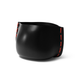 Blinde Stitch 50 concrete planter in graphite colour with red stitched rope detailing