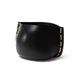 Blinde Stitch 50 concrete planter in graphite colour with yellow stitched rope detailing