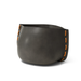 Blinde Stitch 50 concrete planter in natural colour with orange stitched rope detailing