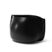 Blinde Stitch 75 concrete planter in graphite finish with black stitched accent detail