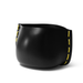 Blinde Stitch 75 concrete planter in graphite finish with yellow stitched accent detail