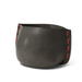 Blinde Stitch 75 concrete planter in natural finish with red stitched accent detail