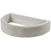 Buschbeck Rondo base extension, curved quartz concrete section that raises the Rondo outdoor fireplace