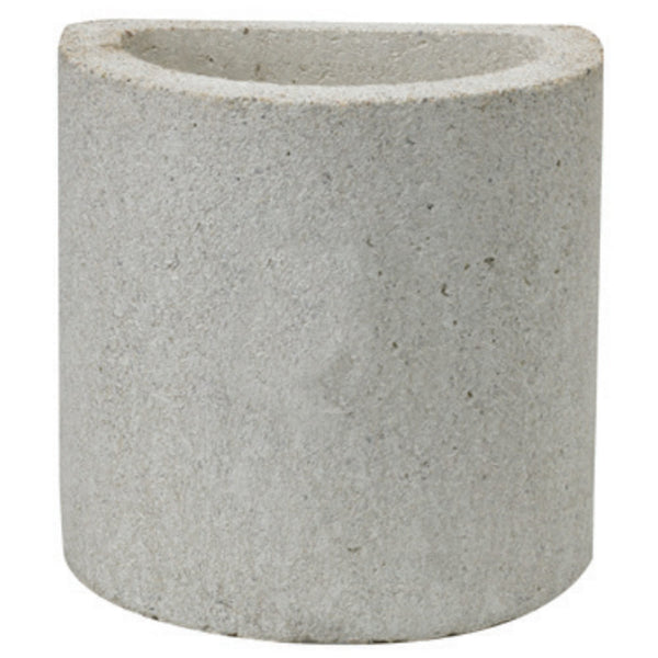 Buschbeck Rondo chimney extension, round quartz concrete flue section