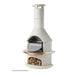 Buschbeck Rondo pizza oven insert door open showing the stone base
