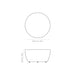 Circ 40 round coffee table dimensions diagram showing 1000 mm diameter and 505 mm height