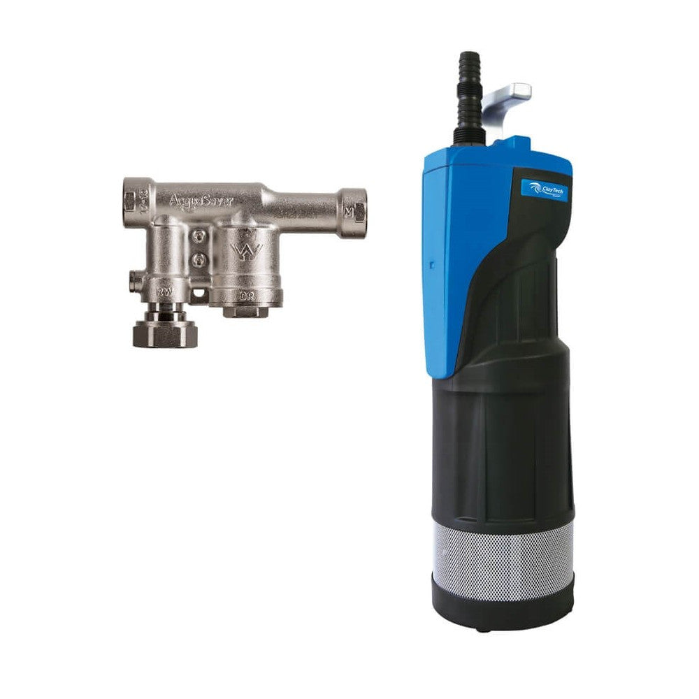 ClayTech Divertron C6 submersible pressure pump with AcquaSaver changeover valve