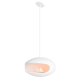 Matt white angled pole (indoor use only)