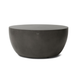 Curv 30 Blinde Design coffee table in dark bronze metal finish with minimalist rounded silhouette