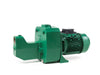 DAB Jet 151 and 251 cast iron jet pump in green, bare pump, large studio view