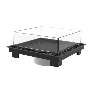 EcoSmart AB8 Burner Cover in square form factor, top-down view of the silicone seal.