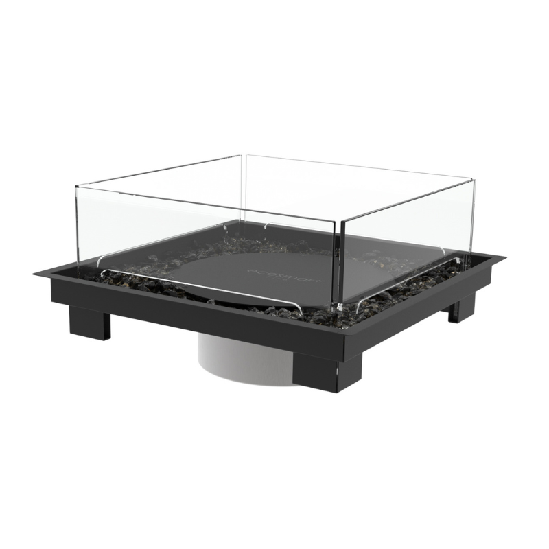 EcoSmart AB8 Burner Cover in square form factor, top-down view of the silicone seal.