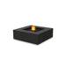 EcoSmart Base 40 fire table in Graphite fluid concrete with a Black burner, studio product view.