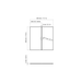 EcoSmart Fire S18 Fire Screen dimensions diagram showing 450 mm width, 448 mm height, and 4 mm thickness. Fireplace safety screen accessory.