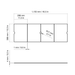 Technical dimensions diagram of the EcoSmart L50 Cover Plate at 1,155 mm L x 388 mm W x 4 mm thick.