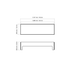 EcoSmart L50 Fire Screen L1080 dimensions diagram showing linear fire screen measurements and size