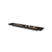EcoSmart Linear 90 fire pit kit alight, the black tray and XL900 burners shown on white