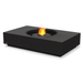 EcoSmart Martini 50 fire table in Graphite Fluid concrete with a Black sunken circular burner.