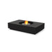 EcoSmart Martini 50 fire table in Graphite fluid concrete with a Stainless Steel sunken circular burner, studio view.