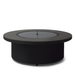 EcoSmart Mimosa 40 in Graphite Fluid concrete with the flat cover plate flush with the tabletop.