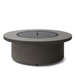 EcoSmart Mimosa 40 in Natural Fluid concrete with the flat cover plate fitted, used as a coffee table surface.