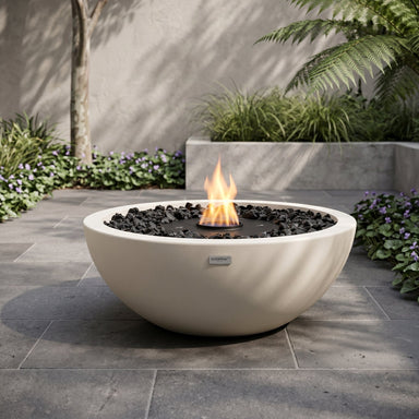 EcoSmart Mix 600 Fire Pit in Bone, / Black