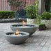 EcoSmart Mix fire pit bowls in Natural fluid concrete at The Grounds courtyard in Sydney.